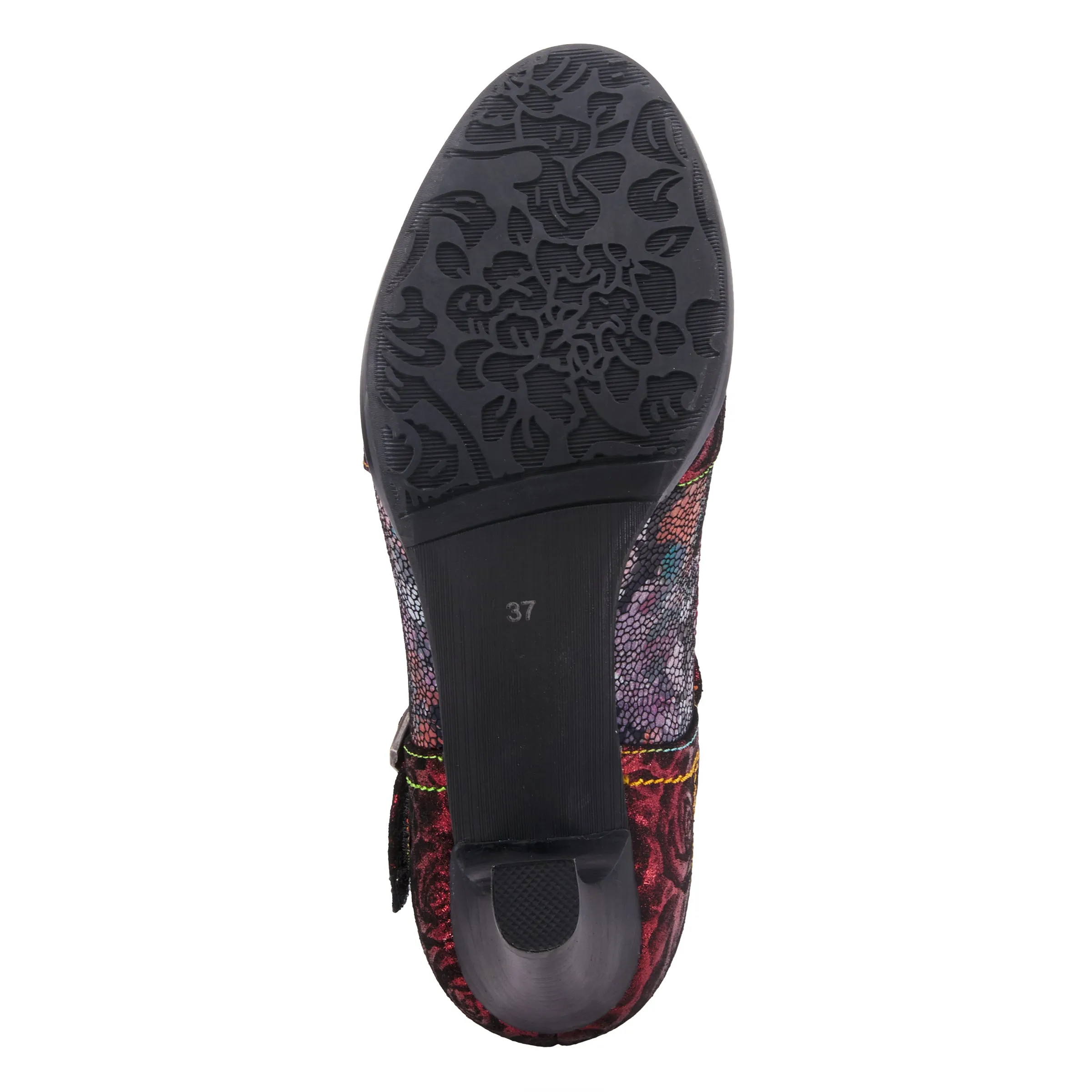 Spring Step Shoes  L'Artiste Mazie Women's Floral Metallic Leather Shoes