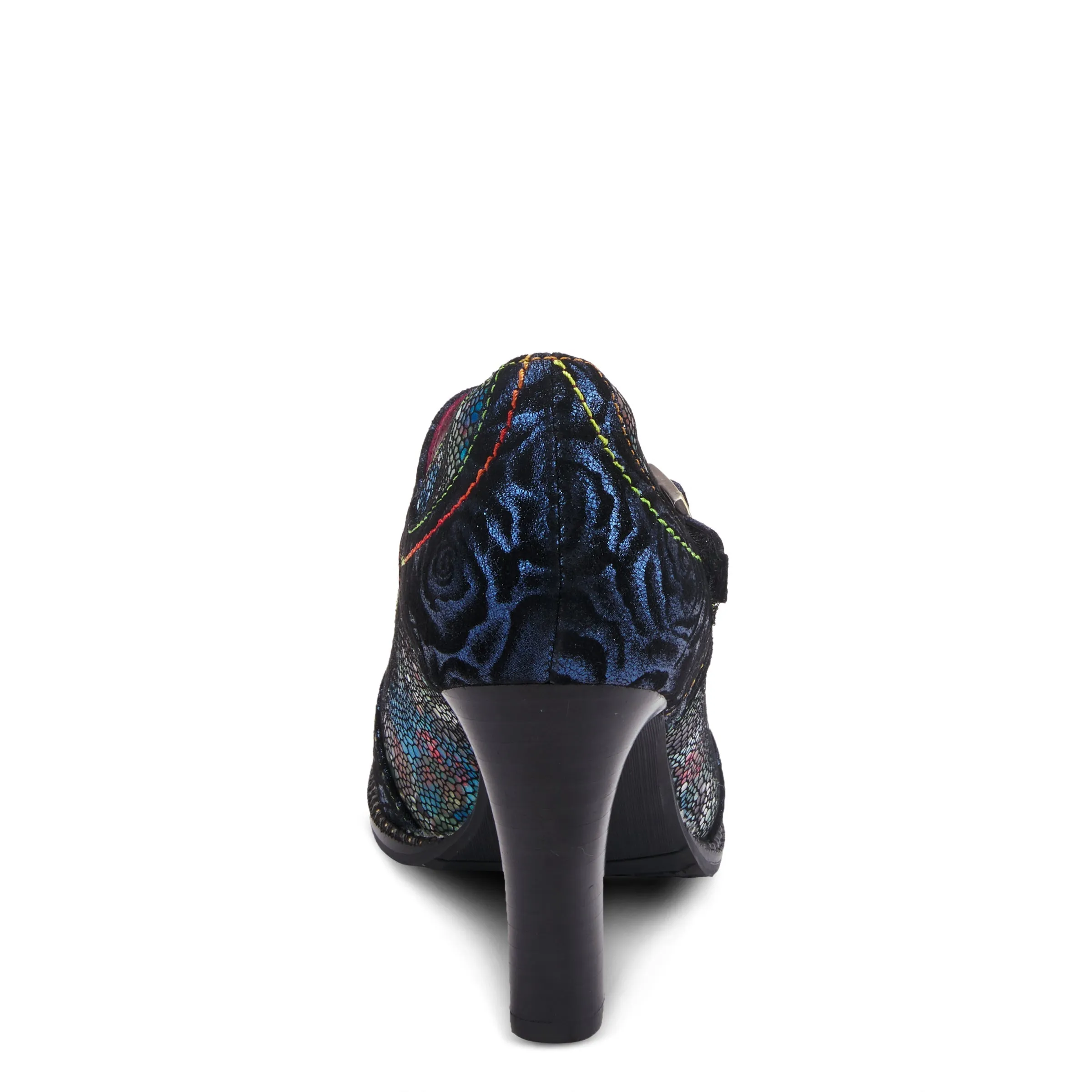 Spring Step Shoes  L'Artiste Mazie Women's Floral Metallic Leather Shoes