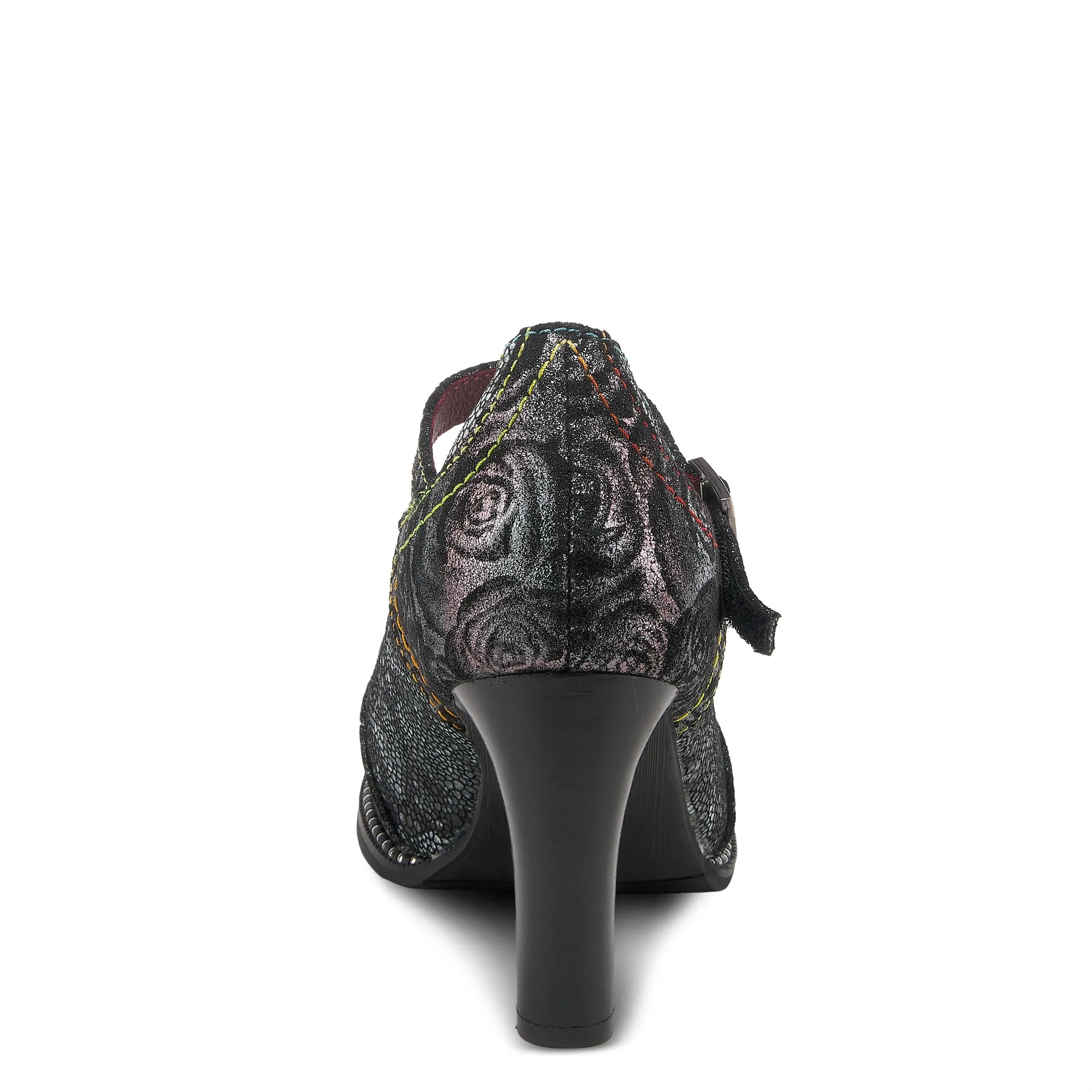 Spring Step Shoes  L'Artiste Mazie Women's Floral Metallic Leather Shoes