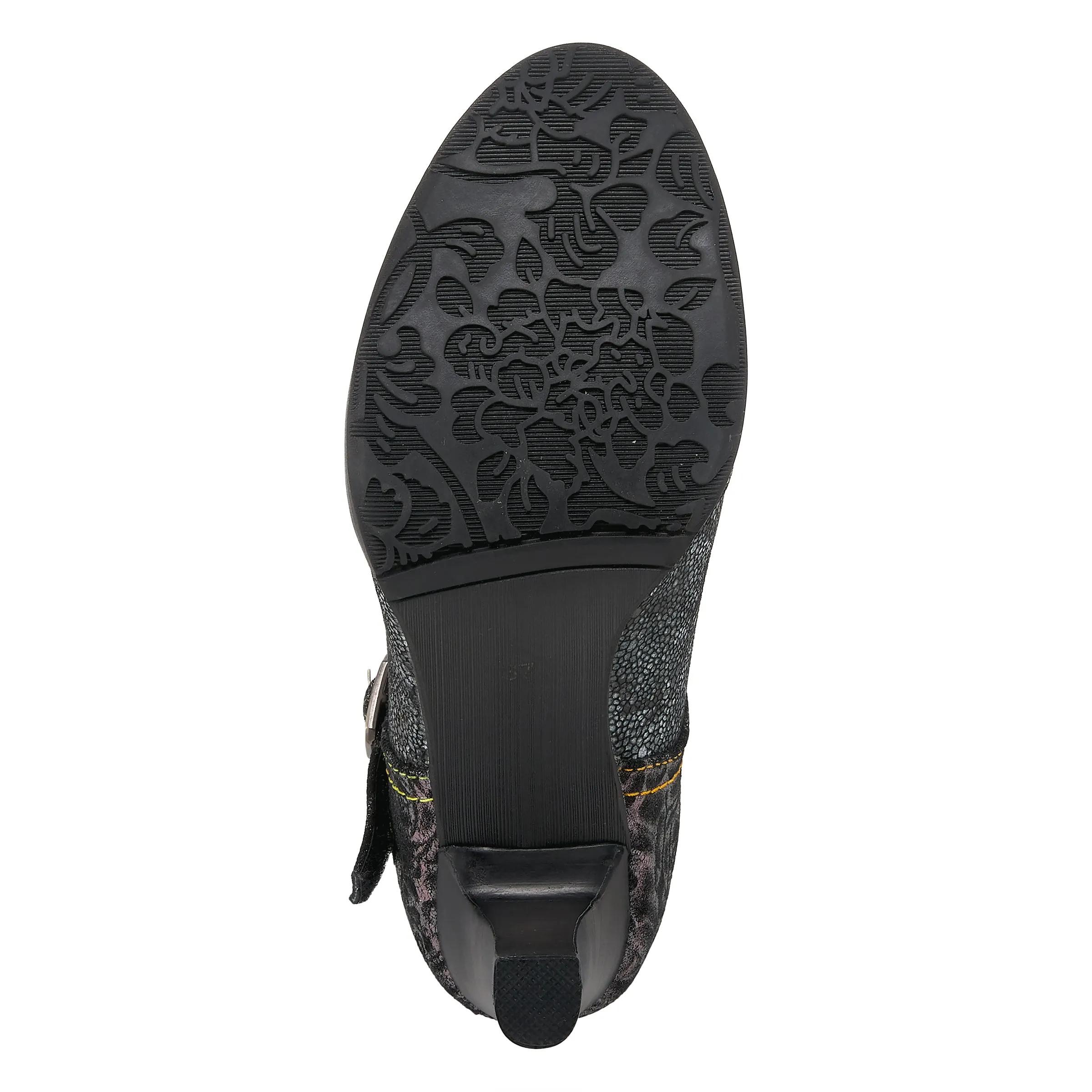 Spring Step Shoes  L'Artiste Mazie Women's Floral Metallic Leather Shoes