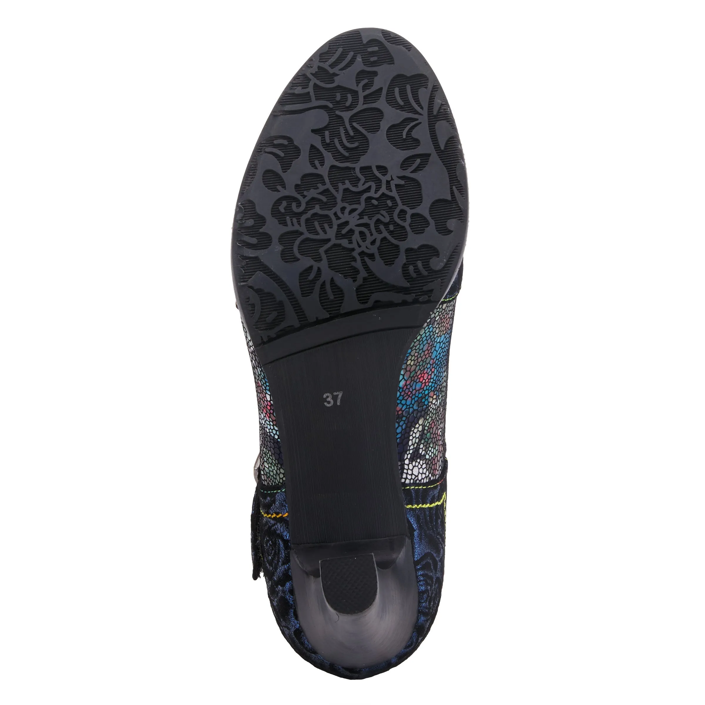 Spring Step Shoes  L'Artiste Mazie Women's Floral Metallic Leather Shoes