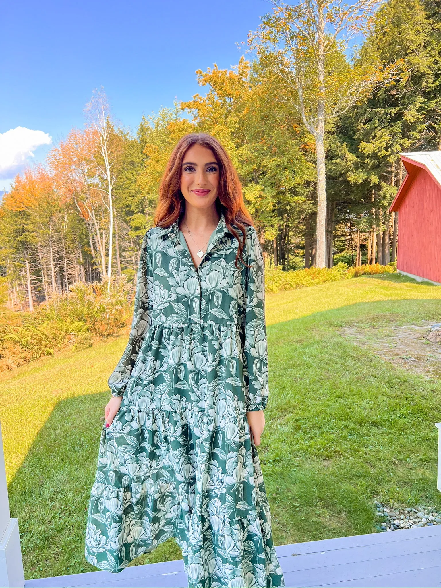The Journey Maxi Dress - Hunter Green