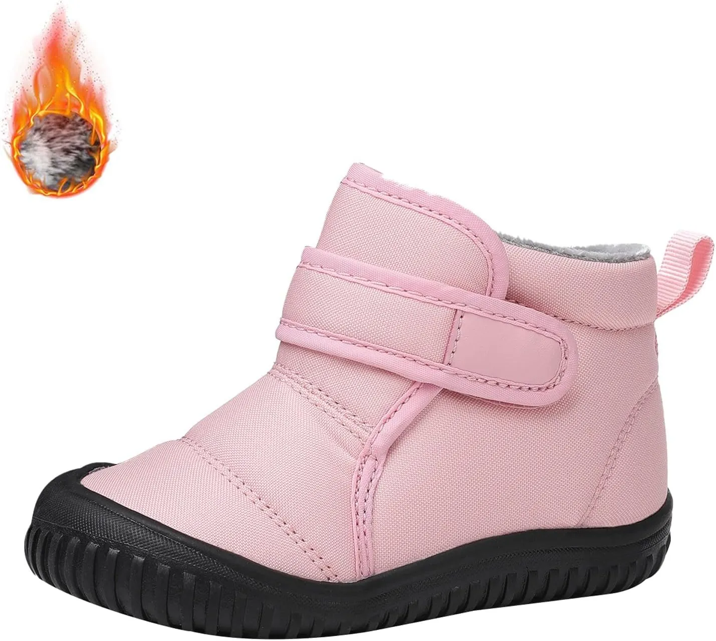 Toddler Winter Snow Boots Boys Girls Cold Weather Baby Faux Fur Shoes Toddler Soft Bottom Breathable Shoes Girls