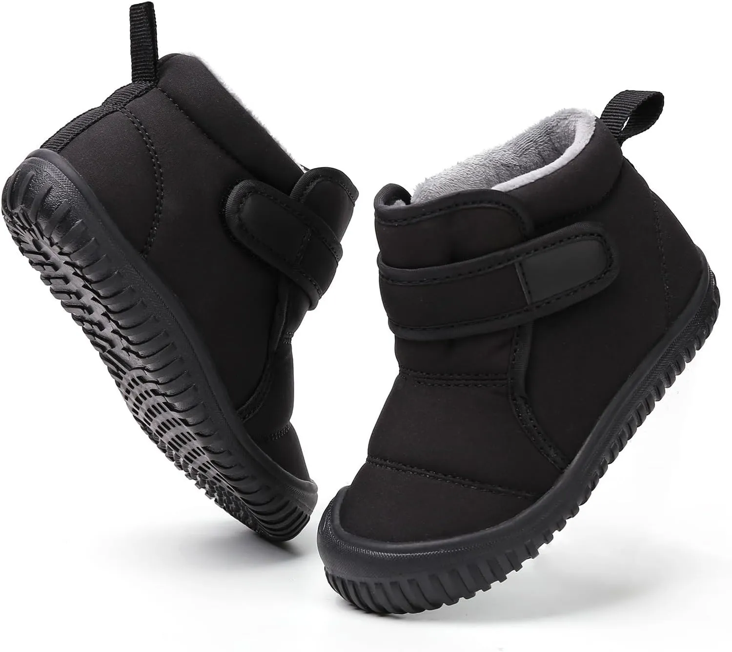 Toddler Winter Snow Boots Boys Girls Cold Weather Baby Faux Fur Shoes Toddler Soft Bottom Breathable Shoes Girls
