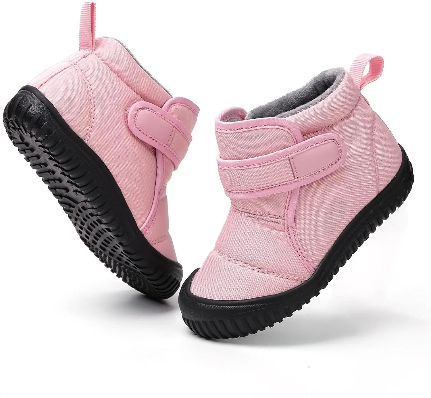 Toddler Winter Snow Boots Boys Girls Cold Weather Baby Faux Fur Shoes Toddler Soft Bottom Breathable Shoes Girls