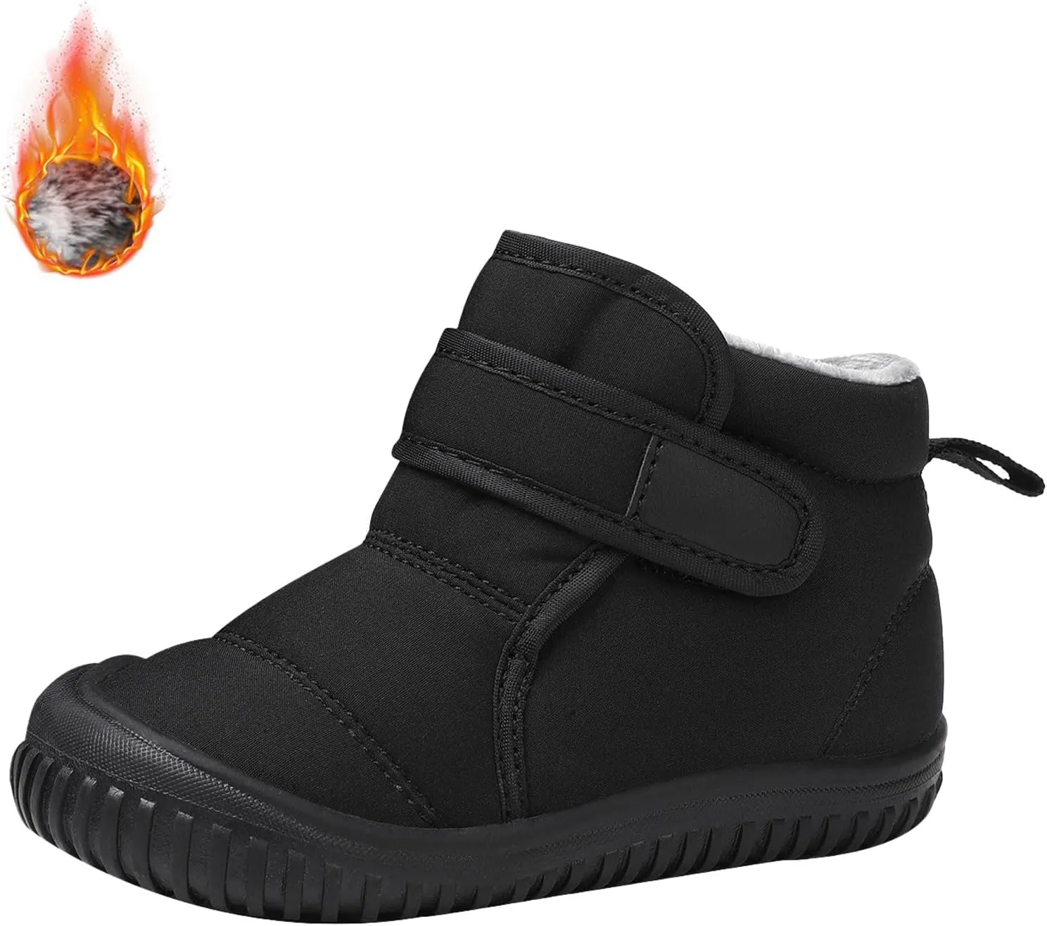 Toddler Winter Snow Boots Boys Girls Cold Weather Baby Faux Fur Shoes Toddler Soft Bottom Breathable Shoes Girls