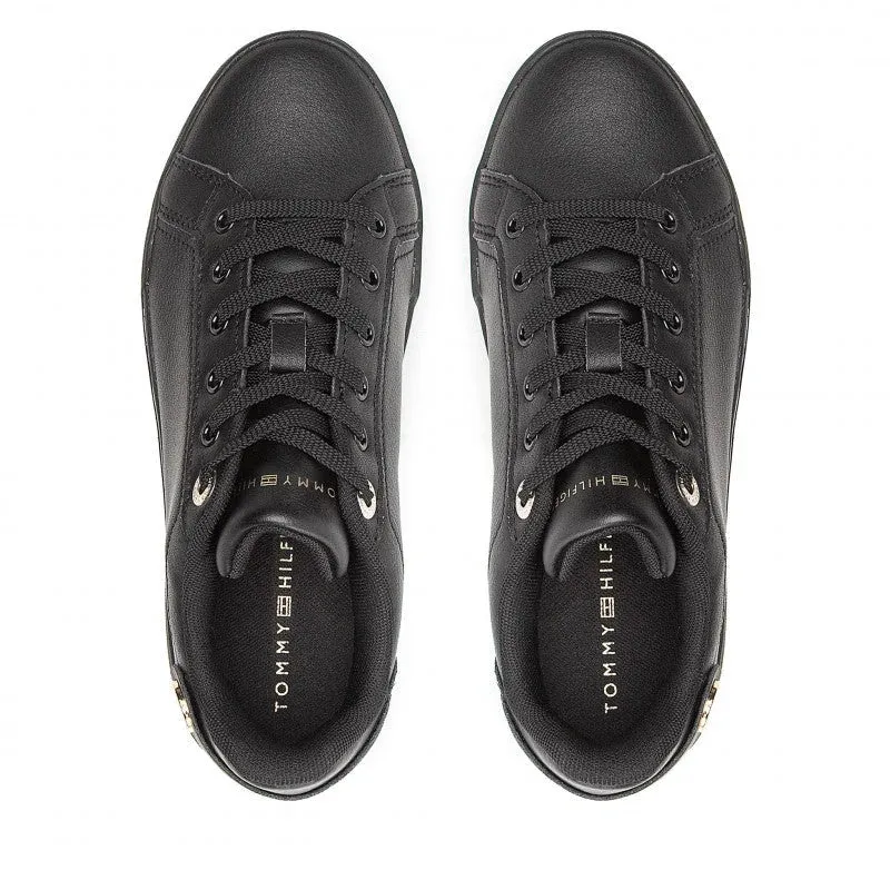 Tommy Hilfiger Button Detail Court Sneaker Women - BLK