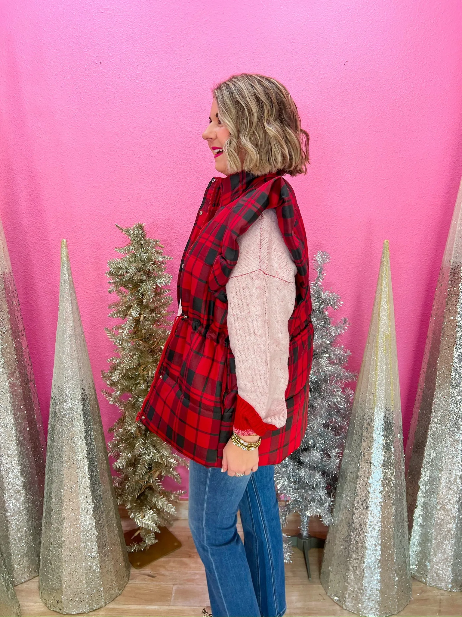 Under The Tree Vest - Red
