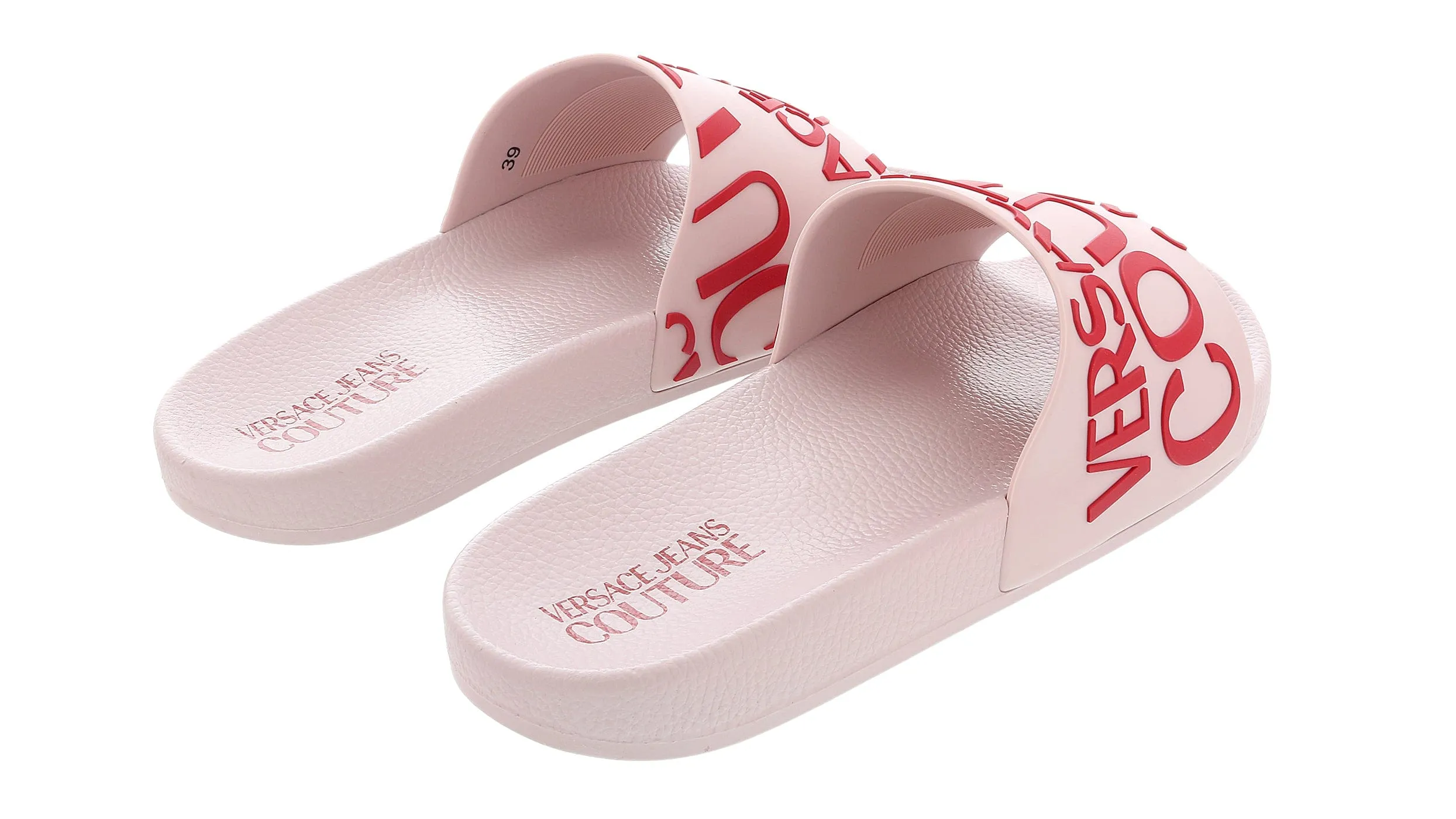 Versace Jeans Couture Pink Signature Fashion Slide -