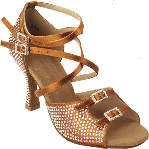 Very Fine Women's Ballroom Dance Shoes Tango Wedding Salsa Shoes S1004CCEB Comfortable Dance Shoes 3" [Bundle of 5]