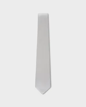 White Microtexture Silk Tie