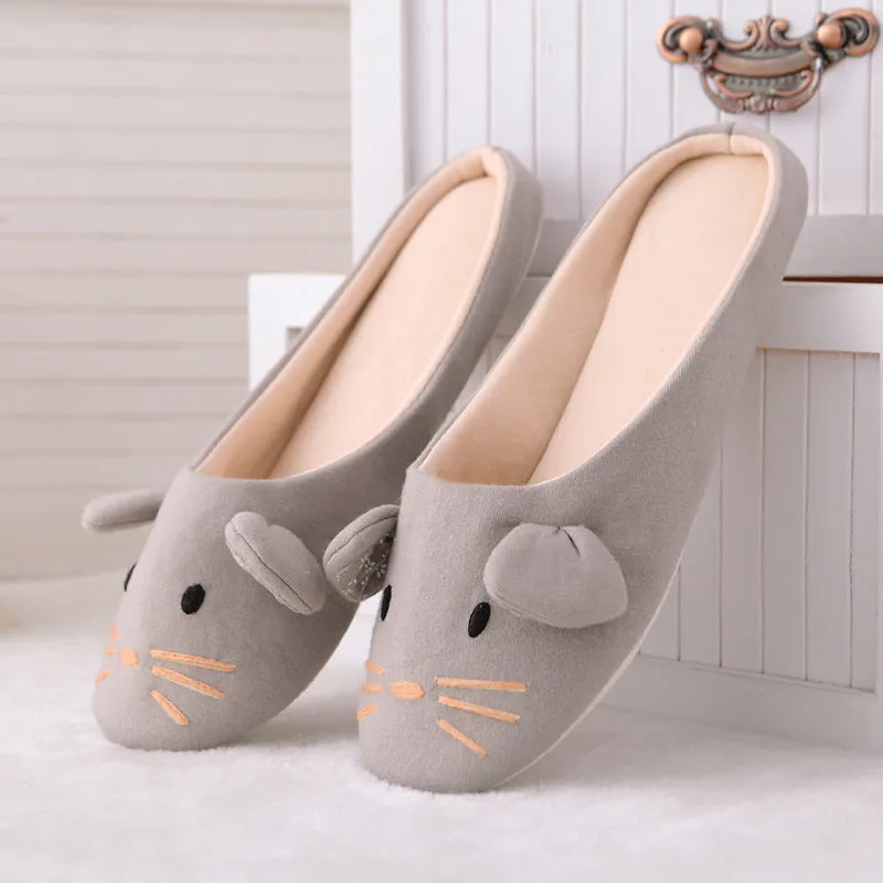 Women's Cotton Animal Slippers