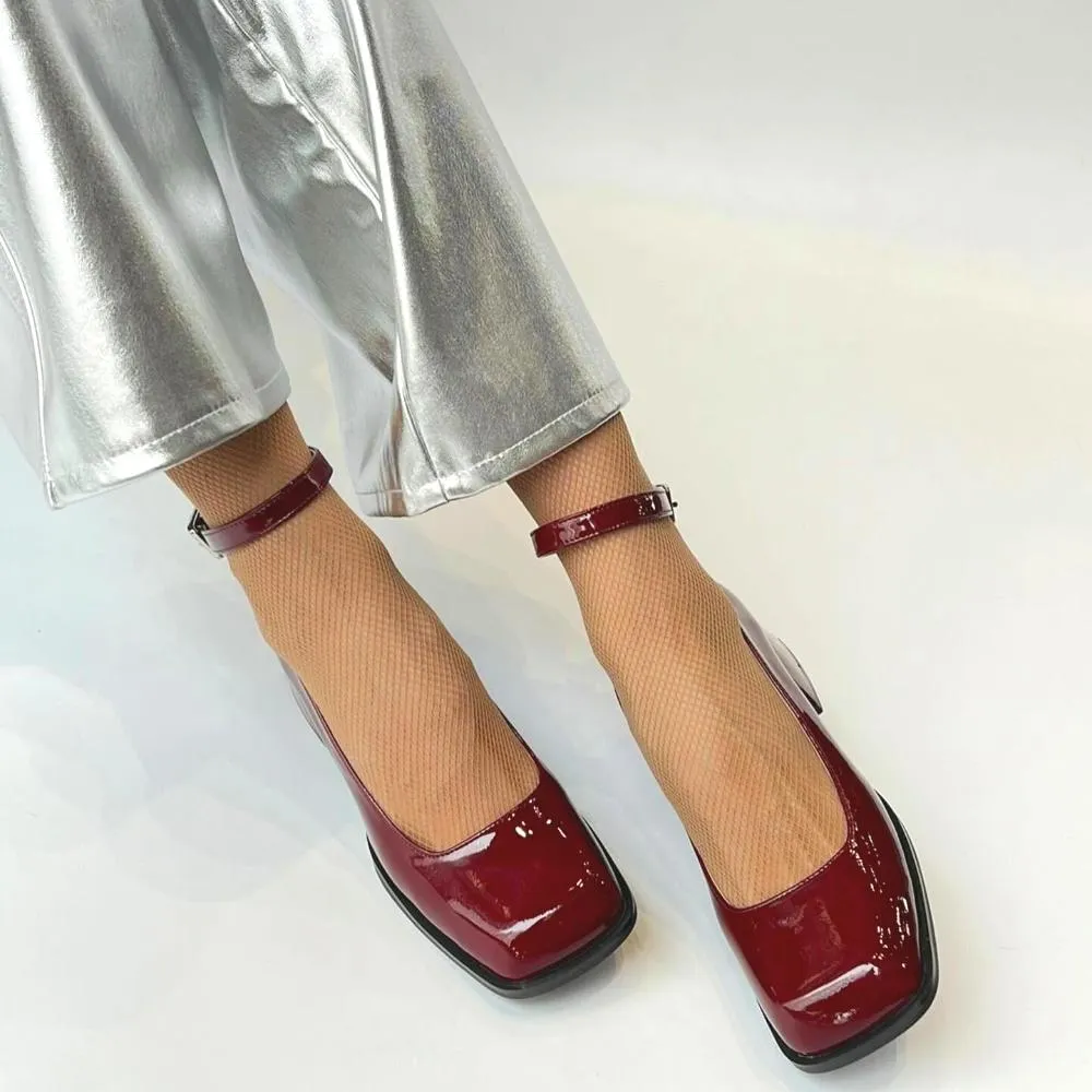 Women's Patent Leather Platform Shoes