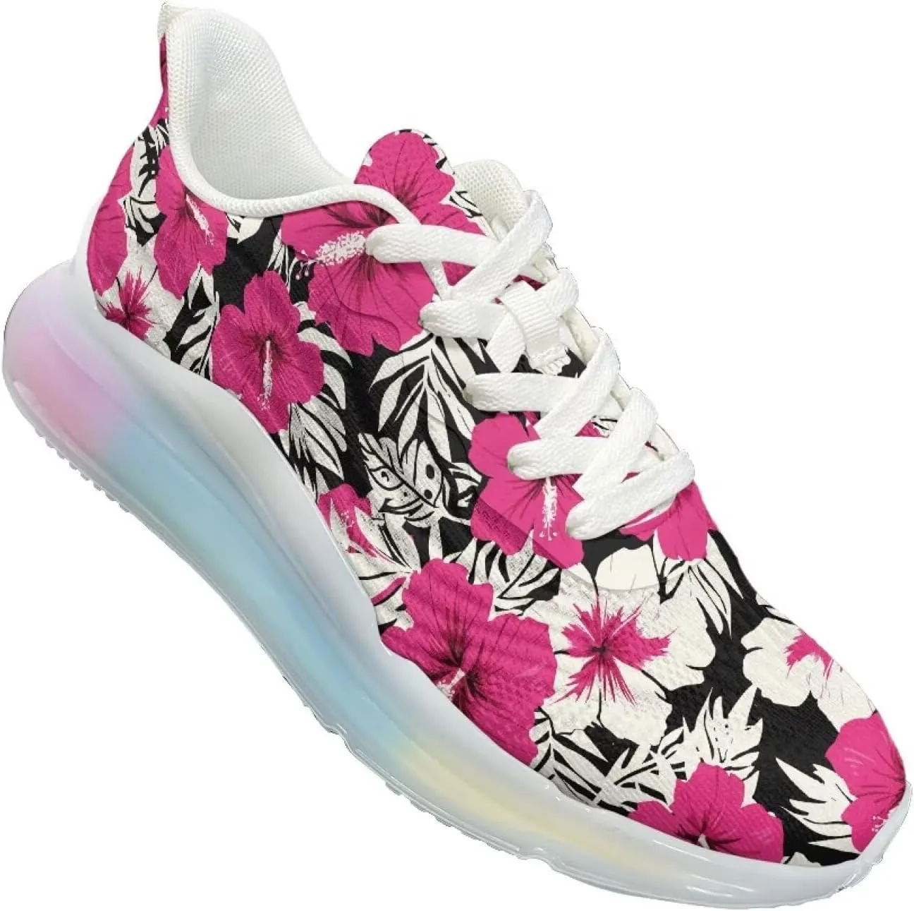 Women's Shoes Casual Comfortable Low Top Air Cushion Workout Sneaker Lightweight Non-Slip Footwear Running Shoes Women US 6-11