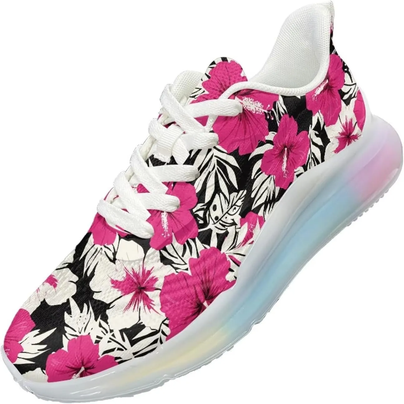 Women's Shoes Casual Comfortable Low Top Air Cushion Workout Sneaker Lightweight Non-Slip Footwear Running Shoes Women US 6-11