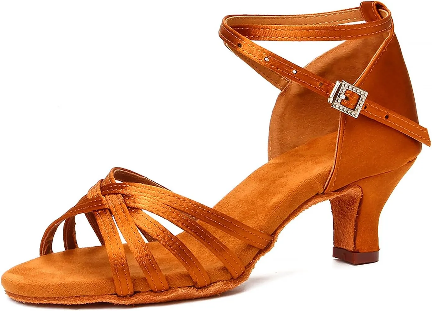 YKXLM Ballroom Latin Dance Shoes for Women Salsa Tango Practice Dancing Shoes 2 Inch Heel