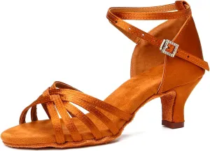 YKXLM Ballroom Latin Dance Shoes for Women Salsa Tango Practice Dancing Shoes 2 Inch Heel